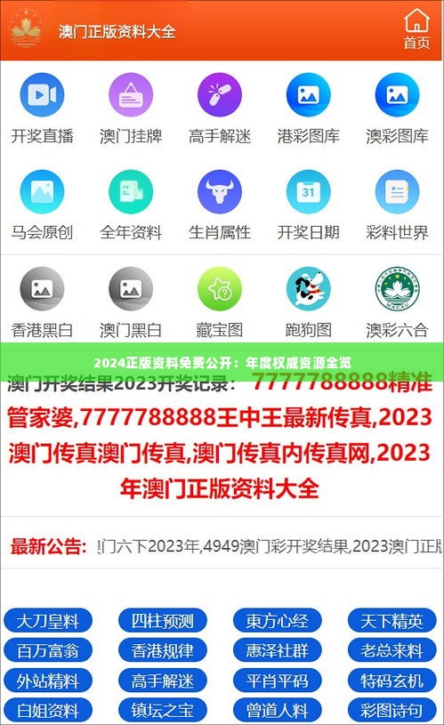 2024正版資料免費(fèi)公開，獲取優(yōu)質(zhì)資源的全新途徑，優(yōu)質(zhì)資源獲取新途徑，2024正版資料免費(fèi)公開